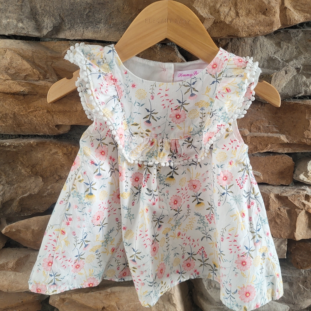 Tommy Bahama Pink Floral Baby Dress